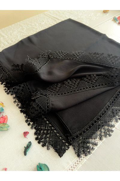 TUTUYA TEXTIL Ready Embroidered Mevlit Cover Prayer Tulbenti Shawl