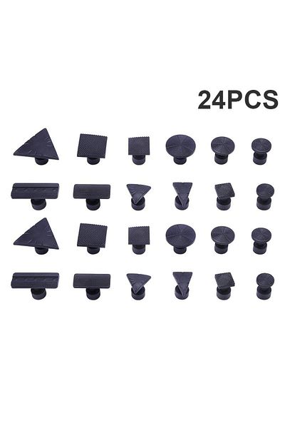 Choice 24pcs Super Pdr Dent Repair Pull Glue Tabs Glue Gaskets For Auto Body Paintless Dent Repair Hail Den