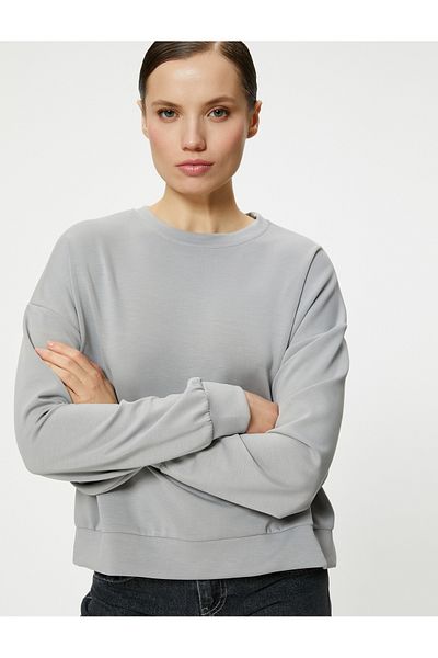 Koton Základní mikina Crew Neck Modal Blended