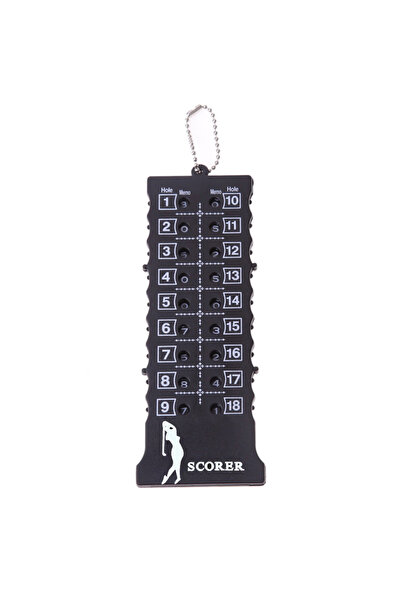 Choice black 18 Hole Golf Stroke Putt Score Count Golf Score Indicator With K...