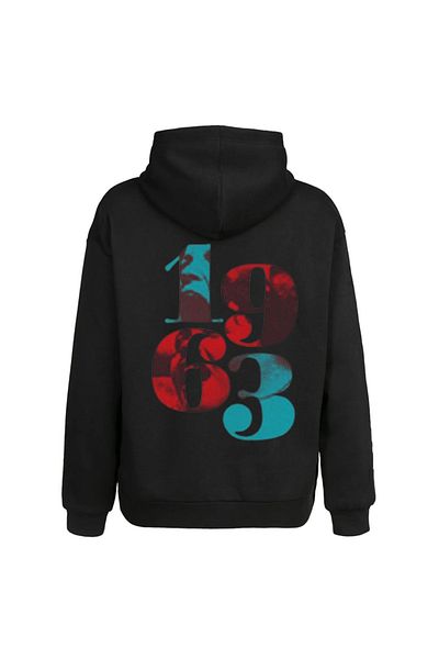 Moda Glo Unisex φούτερ με μαύρη κουκούλα