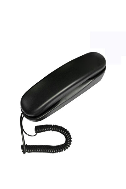 Choice هاتف حائطي سلكي أسود، هاتف رفيع بتصميم Trimline للفنادق، مجموعة هاتف ح...