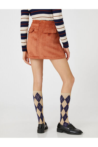 Koton Corbársony gombos miniszoknya