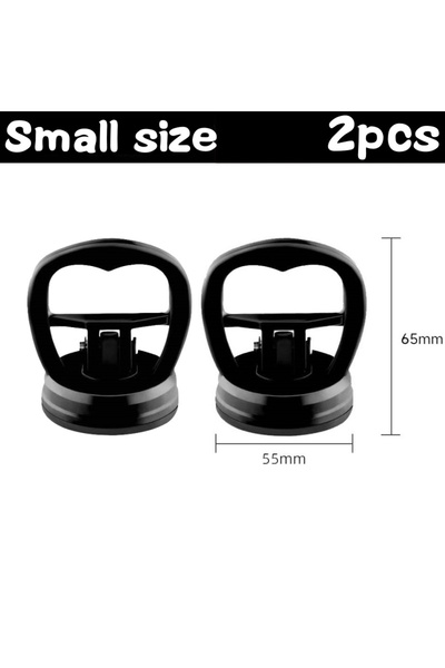 Choice3 أداة سحب السيارات الصغيرة السوداء (قطعتان) - أداة شفط شديدة التحمل لإ...