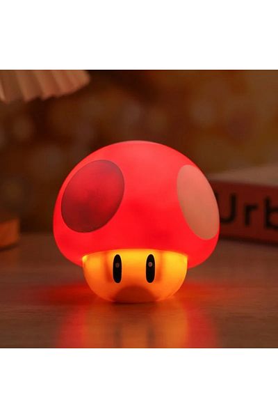 Choice Super Mario Bros Anime Night Lamp LED Sound Question Mark Mushroom Light Action Figures Toy Cute ...