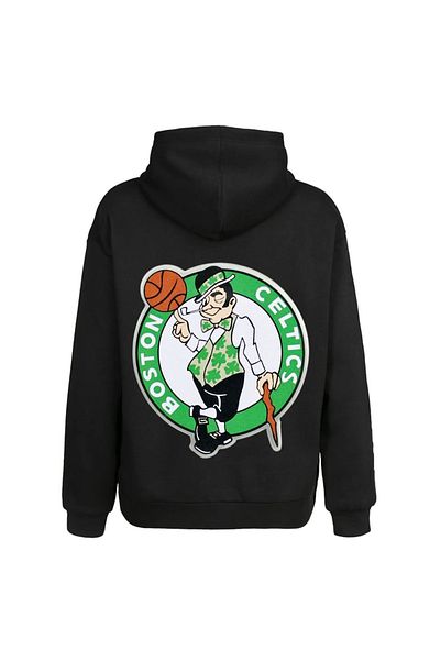 Moda Glo Unisex φούτερ με μαύρη κουκούλα