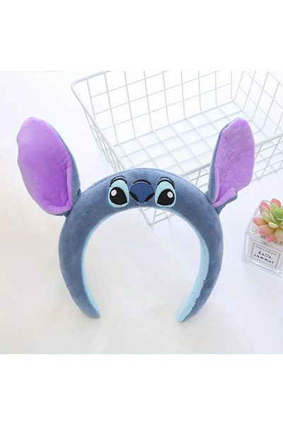 Choice Disney Stich Headband Cute Cartoon Funny Headband Decorative Headband Plush Anti-Slip Headband Gi...
