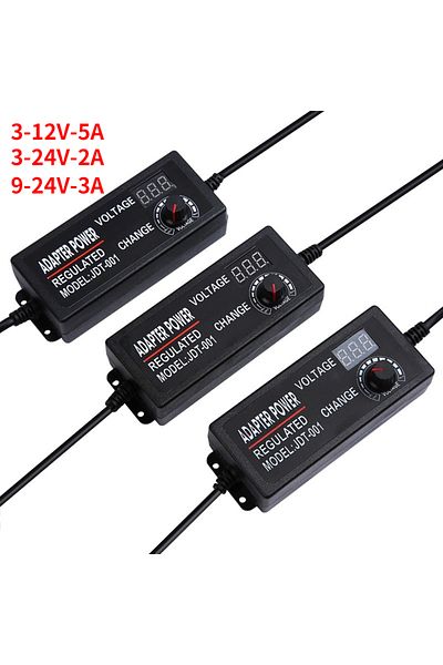 YTDMEN Eu Plug 3v - 12v 5a Ac Dc 3v 5v 9v 12v 24v Adjustable Power Supply Display Screen Universal Power Su