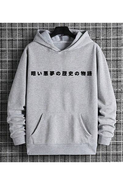 Moda Glo Φούτερ με στάμπα Rapis με κουκούλα Kangaroo Pocket