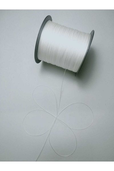 Eskişehir hobi sanat 350 Meters White Color 0.3 mm Thin Rosary Thread