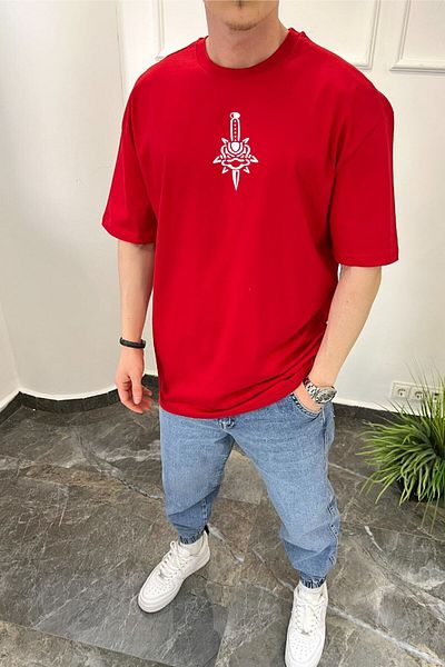 Moda Glo Унисекс тениска с голям размер Skullcracked Siyah