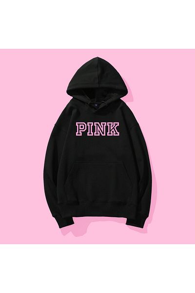 Moda Glo Hanorac Black Pink