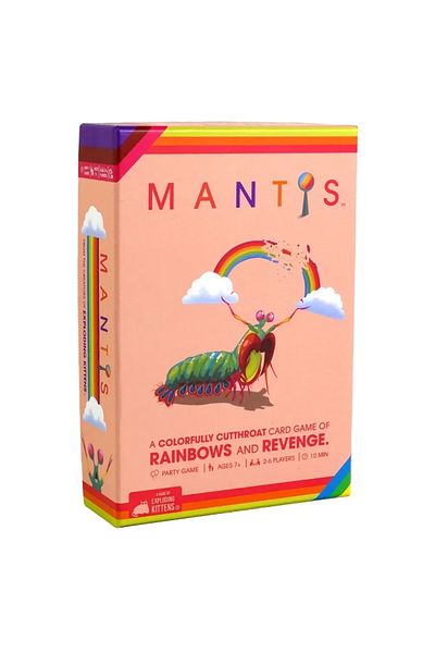 JIMMYTU White Mantis Card Games Fun Family Games Night Popular Kid Games Colorfully Cutthroat Of Rainbows An