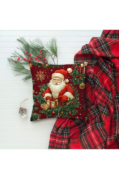 hediyechy Merry Christmas Printed Single Duvet Cover Set - Without Sheets