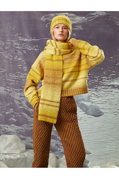 Koton Şahika Ercümen Rolák Oversize pletený sveter