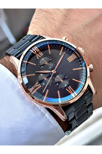 Bimodabu Men's Clock Roman Numeral Wristwatch
