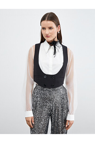 Koton Kruvaze Düğmeli Yelek