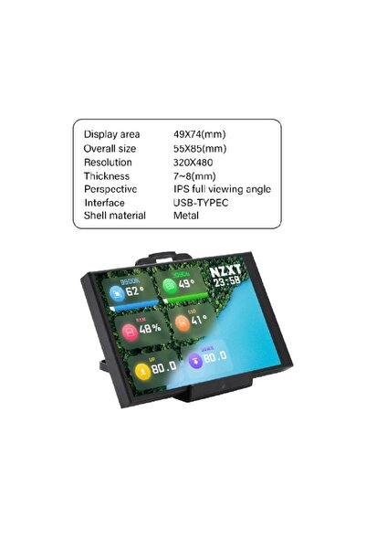 Choice شاشة ثانوية جديدة مقاس 3.5 بوصة IPS Type-C للكمبيوتر وحدة المعالجة المركزية وحدة معالجة الرسومات ذاكرة الوصول العشوائي وحدة المعالجة المركزية شاشة USB Type C ...