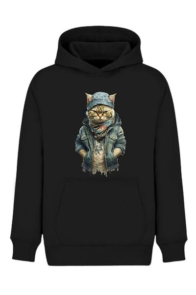 Moda Glo Hanorac obișnuit cu glugă unisex cu buzunar cangur