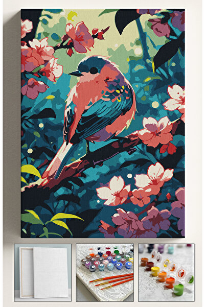 Sulepas Sayılarla Boyama Çerçeveli Hobi Seti Numaralı Tuval Fırça Boya Dahil ...