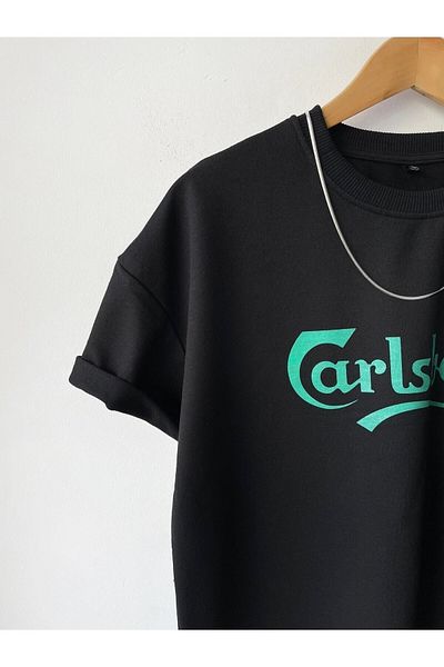 Moda Glo Ανδρικό μπλουζάκι Oversize Calsberg με στάμπα με λαιμόκοψη