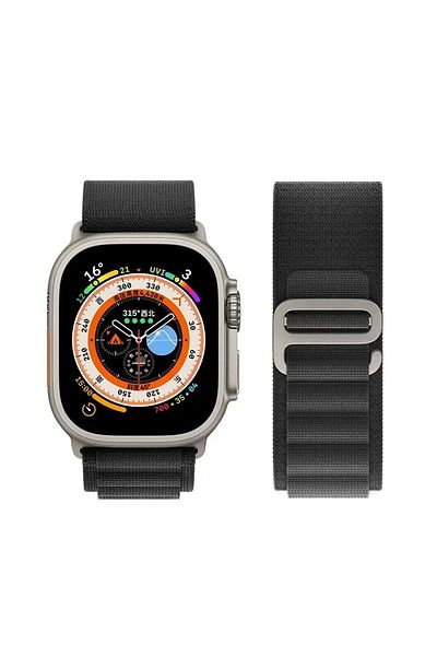 Choice 42mm 44mm 45mm 49mm Black Alpine loop band for Apple watch strap 49mm 44mm 40mm 45mm 41mm 42mm 38mm