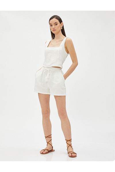 Koton Crop Athlete Thick Strap Cotton