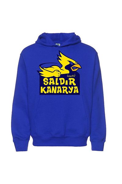 Moda Glo Φούτερ με κουκούλα Canary Blue Unisex