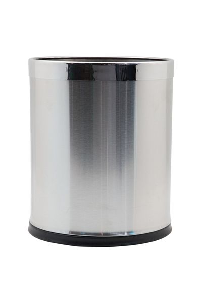 EKO Stainless Steel Open Round Trash Can 9 Liter EK9445-03