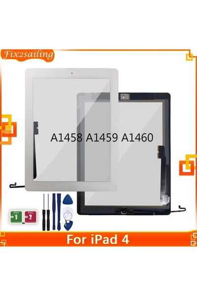 choice2 شاشة لمس سوداء بدون أزرار لجهاز iPad 4 A1458 A1459 A1460، شاشة لمس بد...