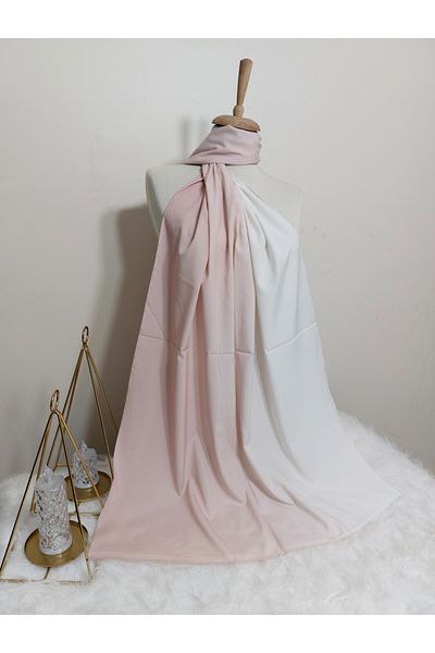 istanbul prensesleri Dubai Silk Gradient Shawl - Soft Powder Color, Flexible Design