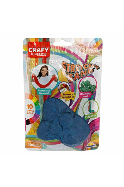 NW NessiWorld Nessiworld رمل اللعب المطاطي باللون الأزرق الداكن 200 جرام