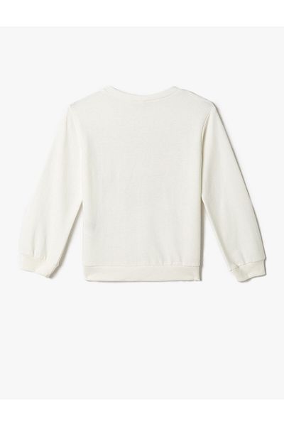 Koton Rabbit Printed Sweatshirt Crew Neck