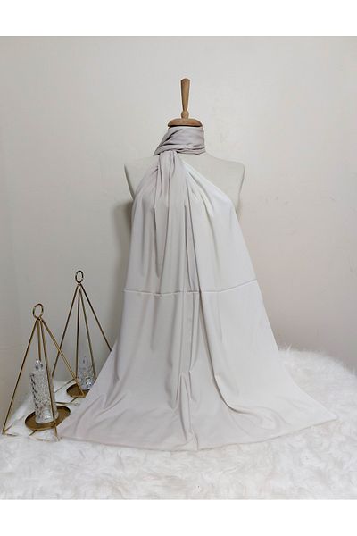 istanbul prensesleri Dubai Silk Gradient Model Shawl - Soft and Stretchy Beige