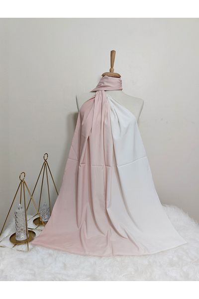 istanbul prensesleri Dubai Silk Gradient Shawl - Soft Powder Color, Flexible Design