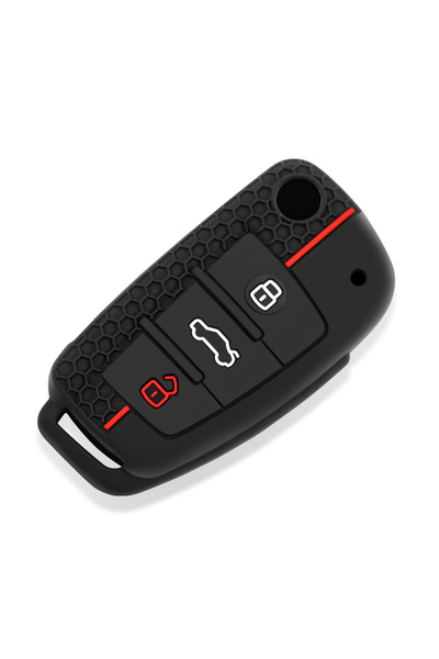 Choice Red Silicone Car Key Cases Cover Fob For Audi A1 A3 A6 C5 C6 Q3 Q2 Q7 ...