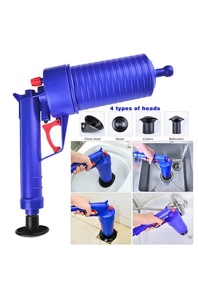 Choice Air Pump Pressure Unblocker Pipe Plunger Drain Cleaner Sewer Sinks Basin Pipeline Clogged Remover...
