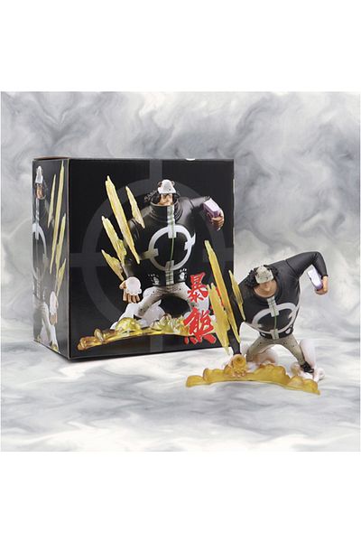 Choice Hot Bandai 10CM One Piece Anime Figure Luffy Tyrant Bear Anime Statue Action Figure Pvc Model Dol...