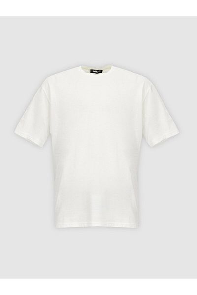 Ltb Graphic Printed Cream T-Shirt