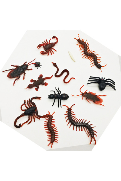 Choice 10 قطع من الصراصير المزيفة العشوائية والحشرات المخيفة والحشرات البلاست...