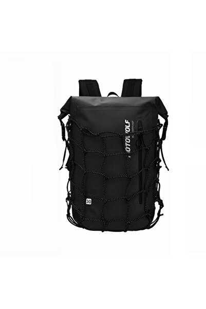 Choice حقيبة ظهر سوداء 1 قطعة للدراجات النارية للرجال والنساء حقيبة مقاومة لل...