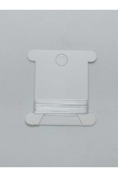 Eskişehir hobi sanat 1 Meter White Color 0.3 mm Thin Rosary Thread