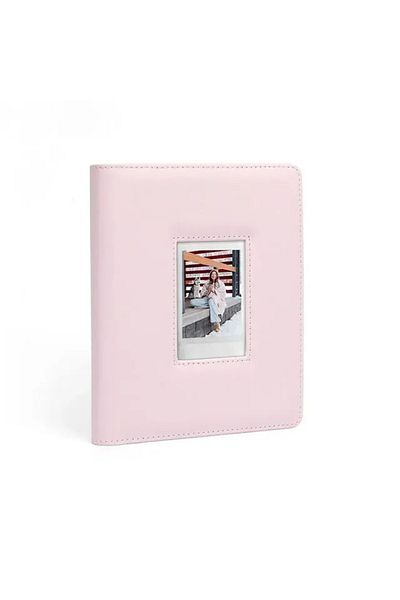 IGRARK Pink 288 Pockets Instant Camera Photo Album Stamps Collection Book 3 Inch Pictures Storage Case For