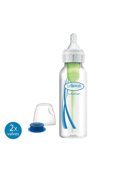 Dr.Brown's زجاجة رضاعة طبية ذات فم ضيق من Nessiworld Pp سعة 250 مل