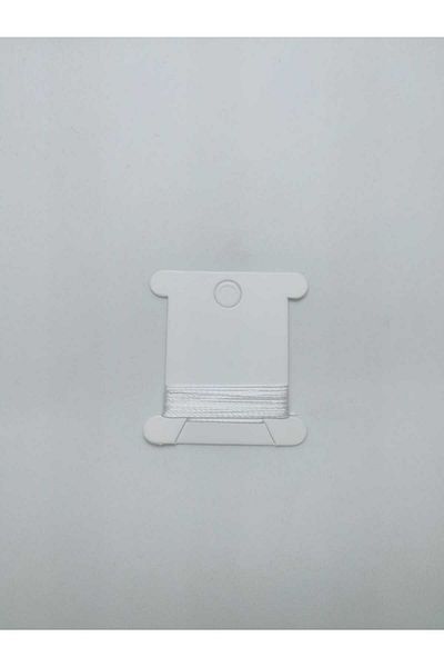 Eskişehir hobi sanat 1 Meter White Color 0.3 mm Thin Rosary Thread