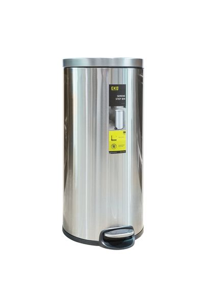 EKO Serene Stainless Steel Soft Closing Lid Step Bin