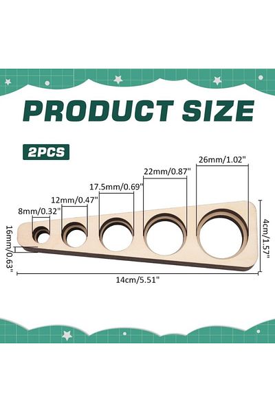 Choice Aech03-08672 2pcs Wood Safety Eyes Insertion Tool Auxiliary Tool For Attaching Safety Eyes And Washe