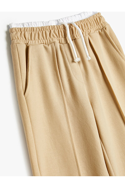 Koton Βασικό φαρδύ παντελόνι με διπλές τσέπες στη μέση