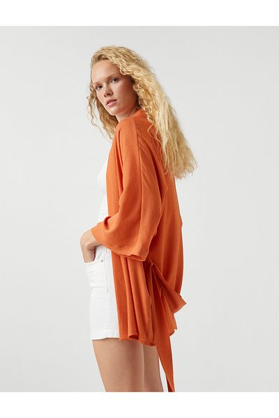 Koton Midi-Kimono mit Gürtel