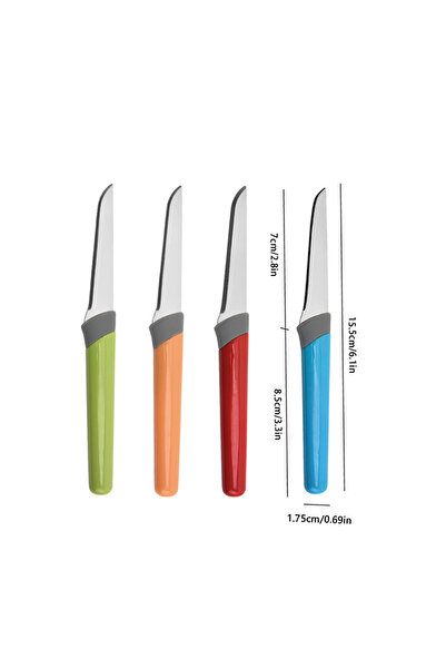 Choice 4PCS multi-color 4PCS kitchen household fruit knife cutting vegetables, fruits, fruit sharp peeling